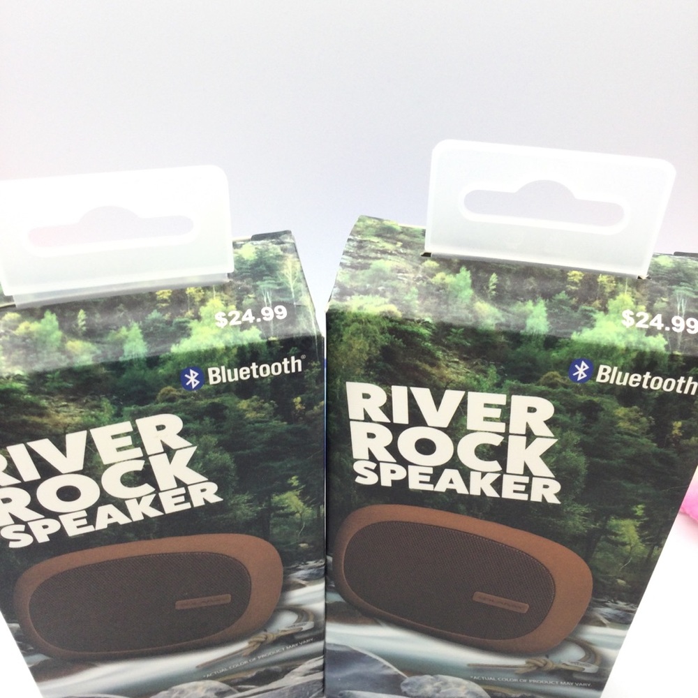 Vintage  Solaray River Rock Bluetooth speaker. New 2pk - Picture 3 of 10